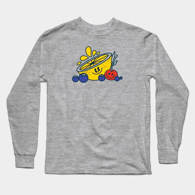 Fruit Friends Long Sleeve T-Shirt by StephDillon